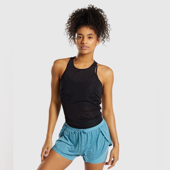 Gymshark Tops - Gymshark Go Mesh Vest Black Performance Tank Size Medium